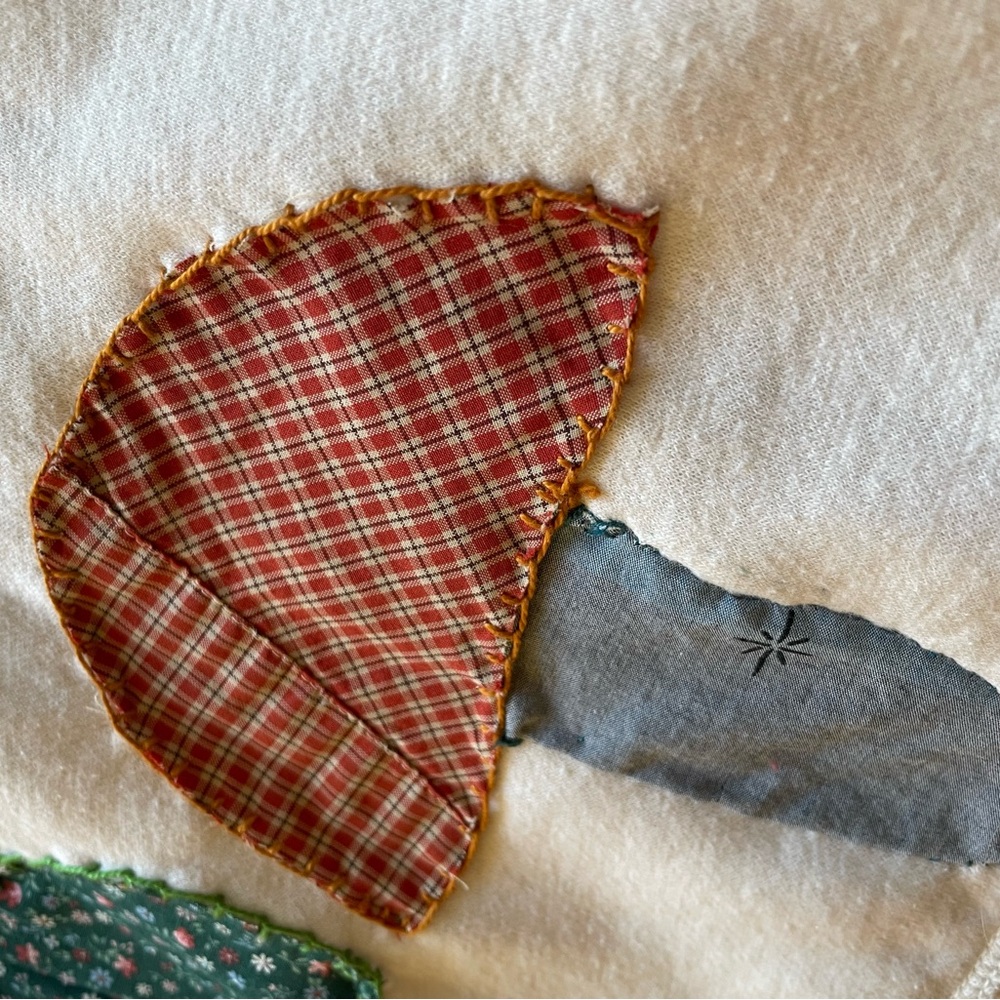 upcycled Eddie Bauer Mushroom patchwork hoodie - Picture 12 of 16